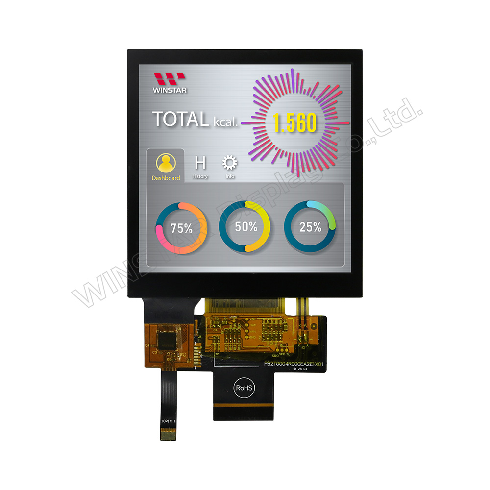 4 дюймовый квадратный IPS TFT LCD дисплей с увеличенной яркостью (Емкостная сенсорная панель) - WF40ESWAA6DNG0