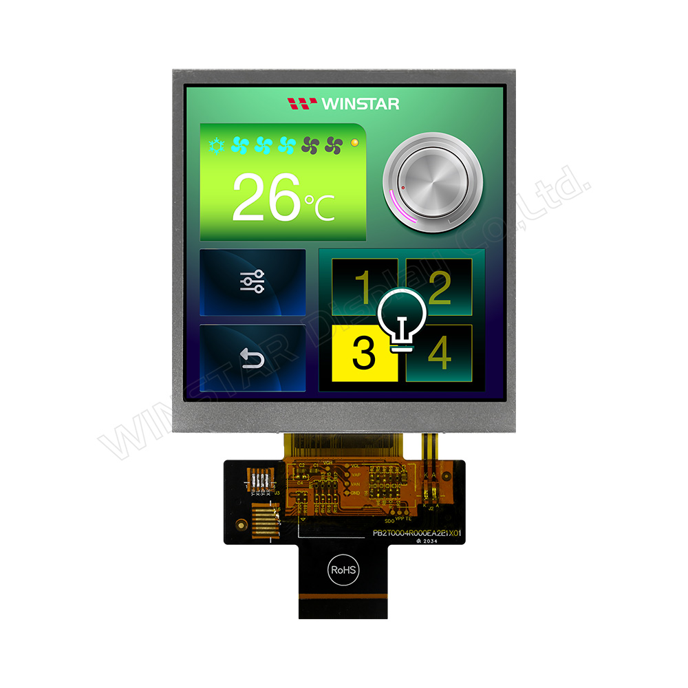 4 дюймовый квадратный IPS TFT LCD дисплей с увеличенной яркостью (RGB интерфейс) - WF40ESWAA6DNN0