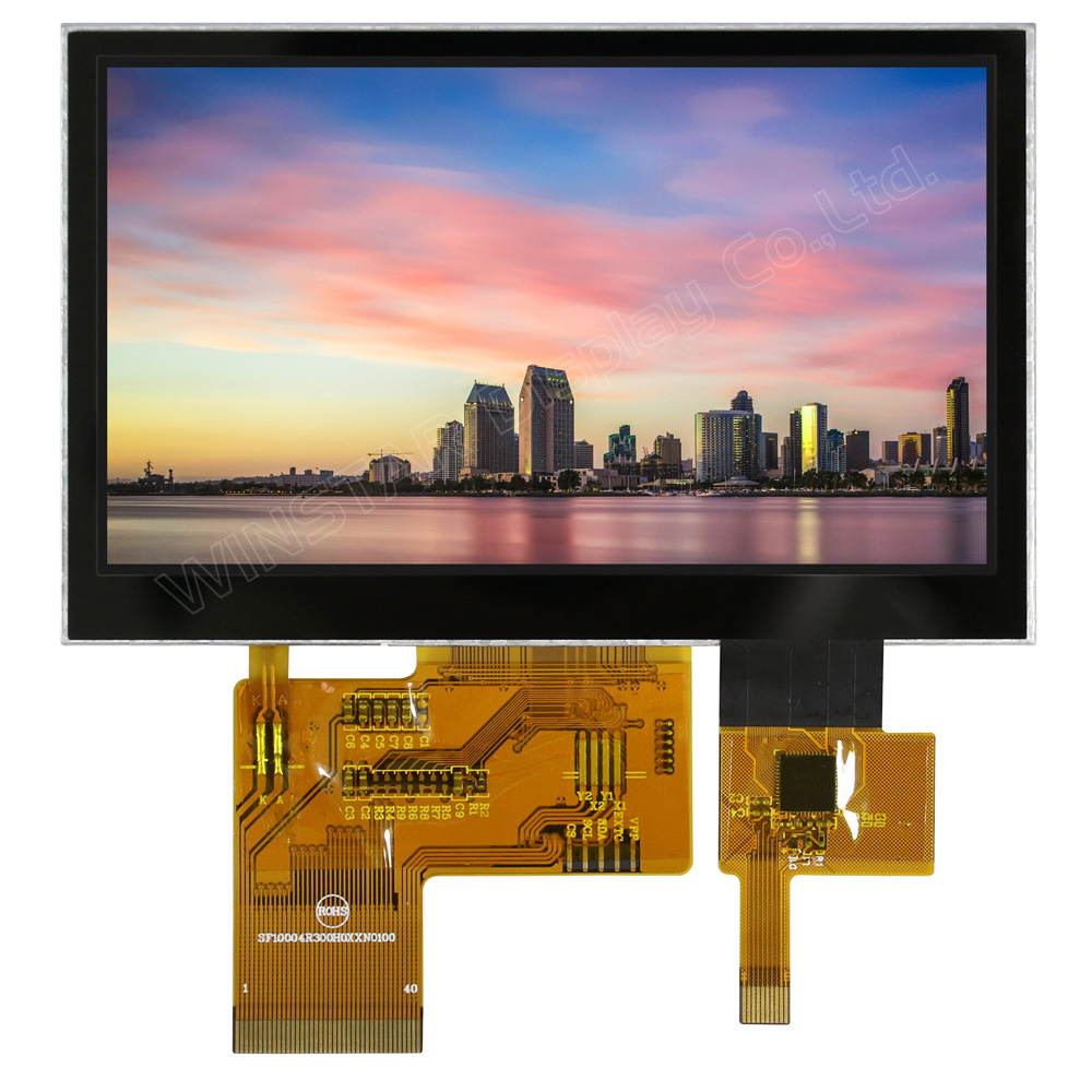 4.3 인치 정전 용량 터치 햇빛 읽기 쉬운 TFT LCD - WF43VSZAEDNGA
