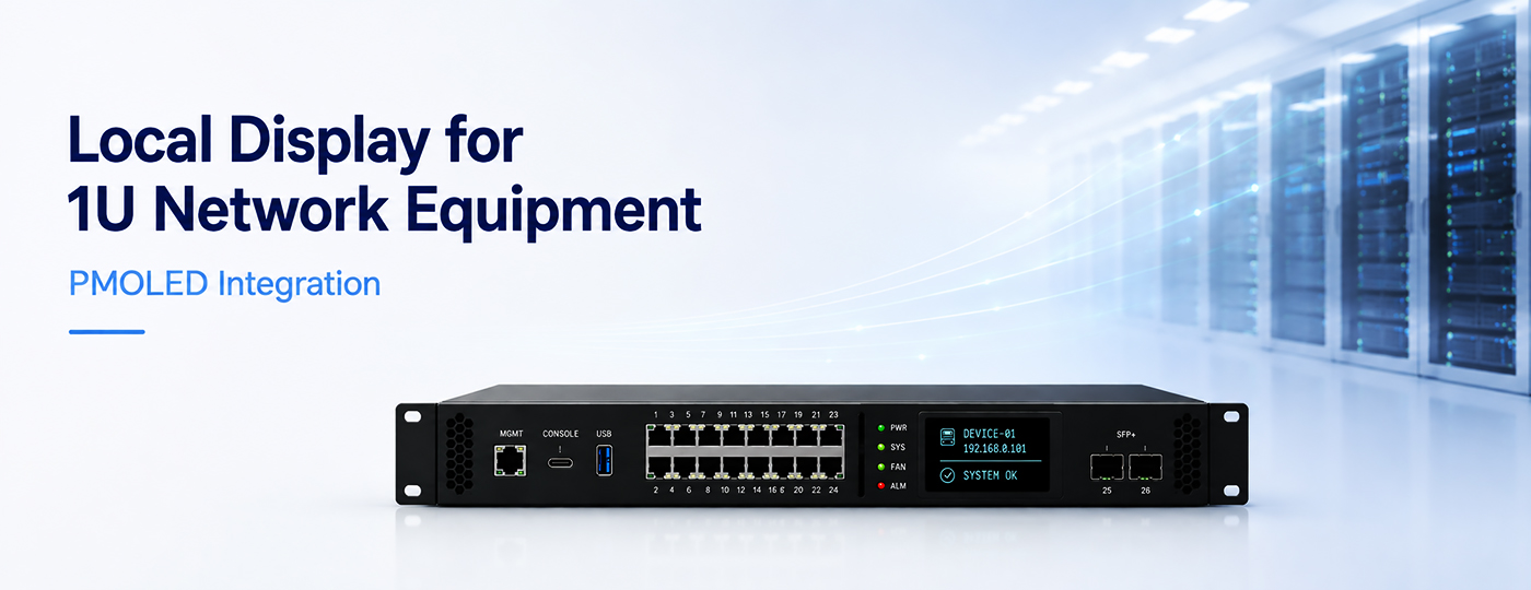 Local Display Design and PMOLED Applications for 1U Network Equipment Local Display Design and PMOLED Applications for 1U Network Equipment