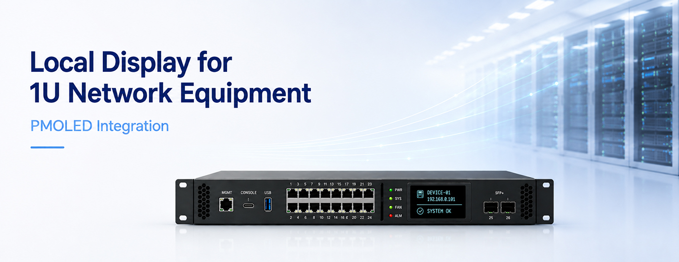 Local Display Design and PMOLED Applications for 1U Network Equipment Local Display Design and PMOLED Applications for 1U Network Equipment
