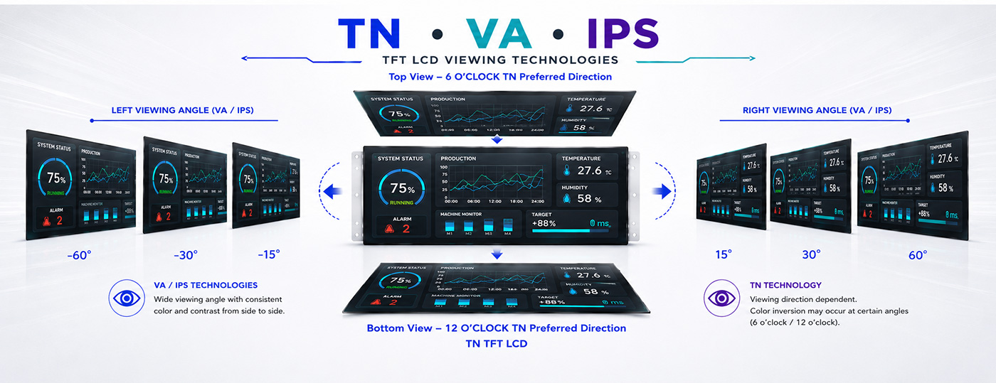 Understanding TFT LCD Viewing Angle Technologies Understanding TFT LCD Viewing Angle Technologies