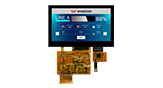 4.3寸 高亮广温 800x480 IPS TFT 显示器搭载电容触控面板 - WF43XSWAGDNG0