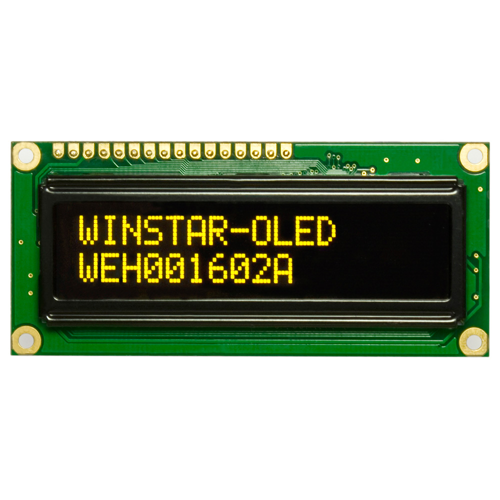1602 字符点阵OLED显示器-COB - WEH001602A
