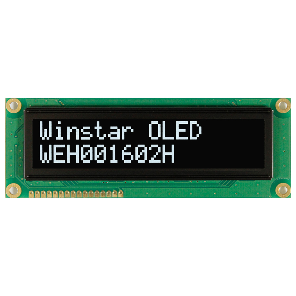 16*2 OLED字符点阵显示器 - WEH001602H