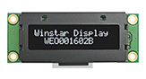 OLED de caracter COG 16x2 de 1,23 polegadas com placa PCB - WEO001602B