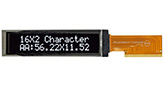 16x2 COG OLED Display Module with SSD1311 Controller, 2.26 inches - WEO001602C