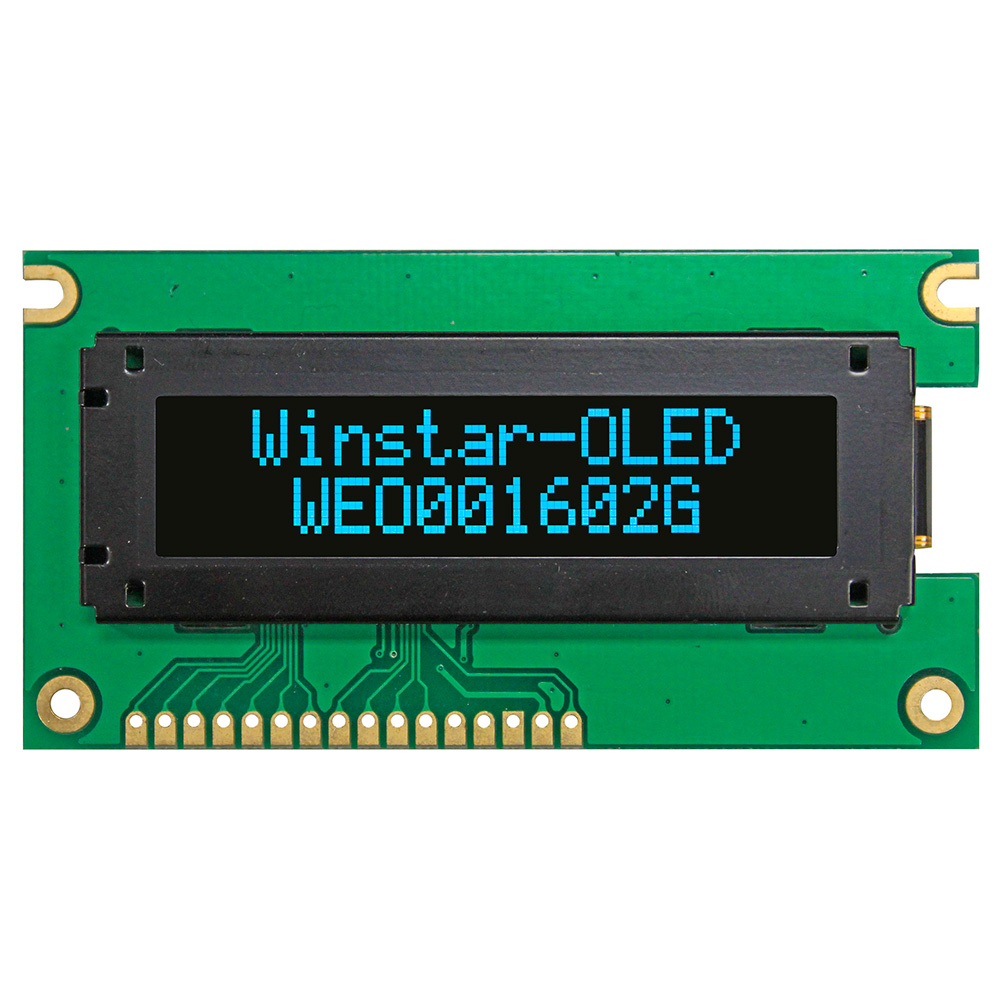 16x2 Monochormatyczne wyświetlacze OLED - WEO001602G