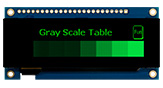Ecrã OLED COF em tons de cinza de 2,8 polegadas com resolução de 256x64, painel tátil, PCB e suporte de moldura - WEN025664A-CTP