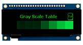 2.8인치 256x64 해상도 그레이스케일 COF OLED 디스플레이, 터치 패널, PCB 및 프레임 지원 - WEN025664A-CTP