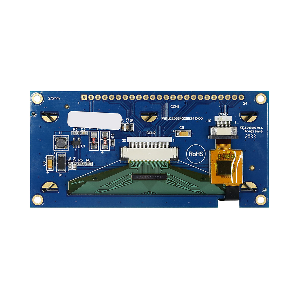 3.12" 256x64 COF Touch OLED Display with PCB +Frame - WEN025664B-CTP