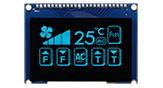 12864, modulo di OLED da 2,42 pollici con pannello tattile capacitivo, PCB, cornice - WEO012864J-CTP