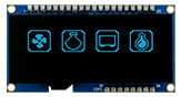 2.23 inç OLED Ekran, 128x32 OLED Ekran, Kapasitif Dokunmatik OLED Ekran (COG+FR+PCB)