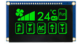 2.7吋,128x64 COG 觸控 OLED 顯示模組 + 鐵框 +PCB - WEP012864Q-CTP