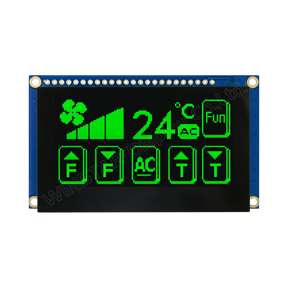 2.7吋,128x64 COG 觸控 OLED 顯示模組 + 鐵框 +PCB - WEP012864Q-CTP