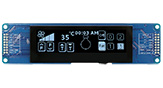 Display Inteligente OLED CAN Bus CANopen 3,55 256x64 Com painel de toque capacitivo - WLEP02566400DGAAASA00