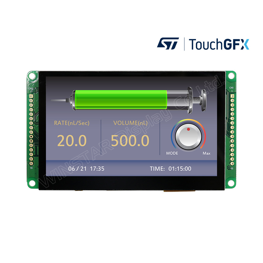 4.3インチ CAN 通信  静電容量式タッチパネル IPS TFT モジュール - WL0F00043000WGAAASA00