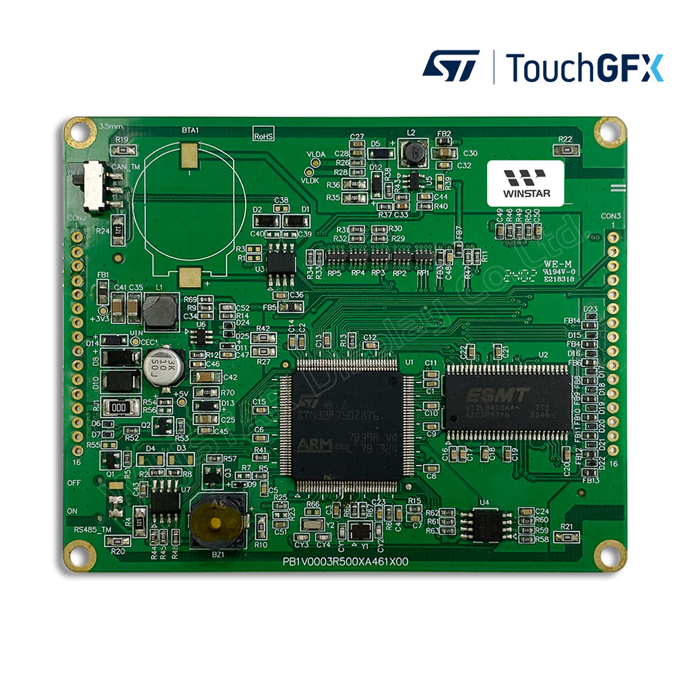 WL0F00035000XGDACSA00 | GPIO・PCAPタッチ対応 3.5インチ RS485