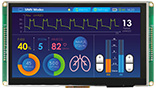 7 inch RS485 (Modbus) Smart Display with Projected Capacitive Touch - WL0F0007000A8GDAASA00