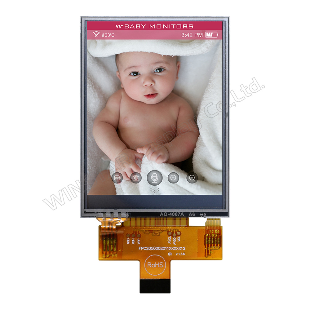 2.8 дюймовый TFT LCD дисплей (портретный режим) с резистивной тач панелью - WF28KTLAJDNT0