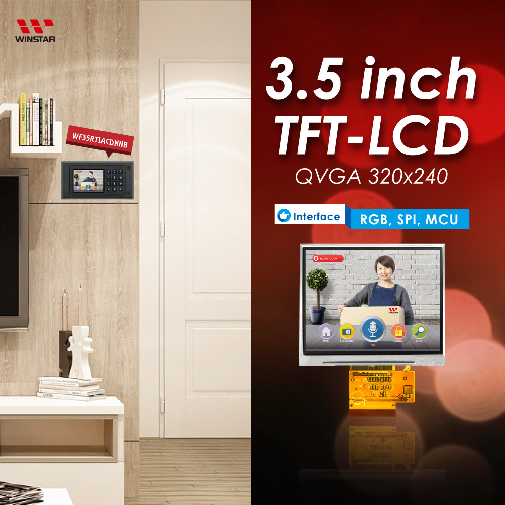 3.5 inch Color TFT LCD Display Module - WF35RTIACDNNB
