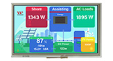 Tela LCD 8 polegadas 800x480 com TFT Placa Controladora, Painel de Toque Resistivo - WF80QTIFGDBTB