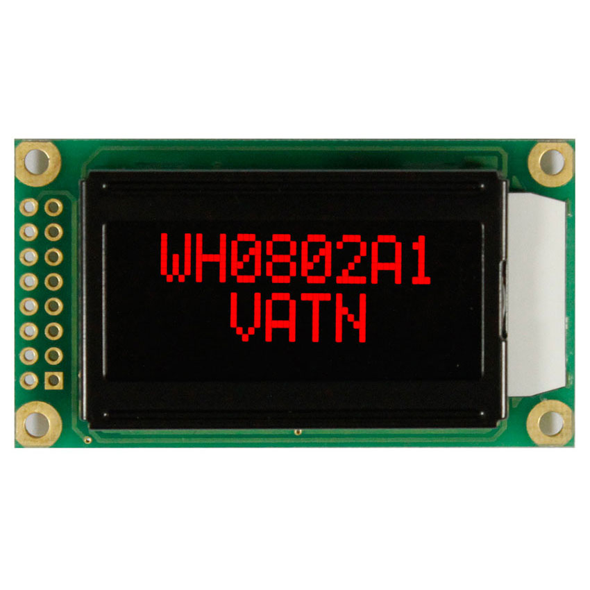 VATN Rote LCD Anzeige 2x8 - Winstar Display