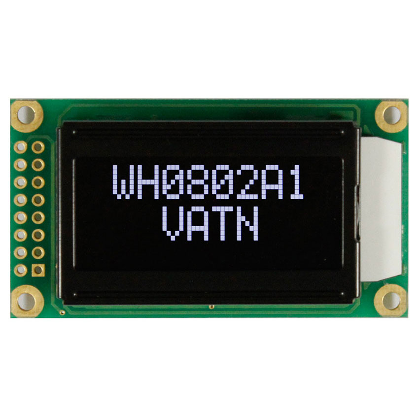 8글자 수 x 2행, 화이트 LED, VATN LCD 모듈