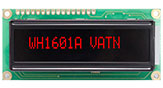 1x 16 VATN LCD mit roter LED-Hintergrundbeleuchtung