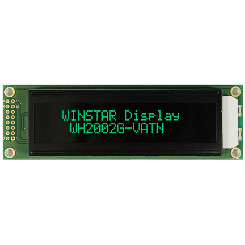 20x2 VATN Highlight Yellow LCD Display - WH2002G-VATN