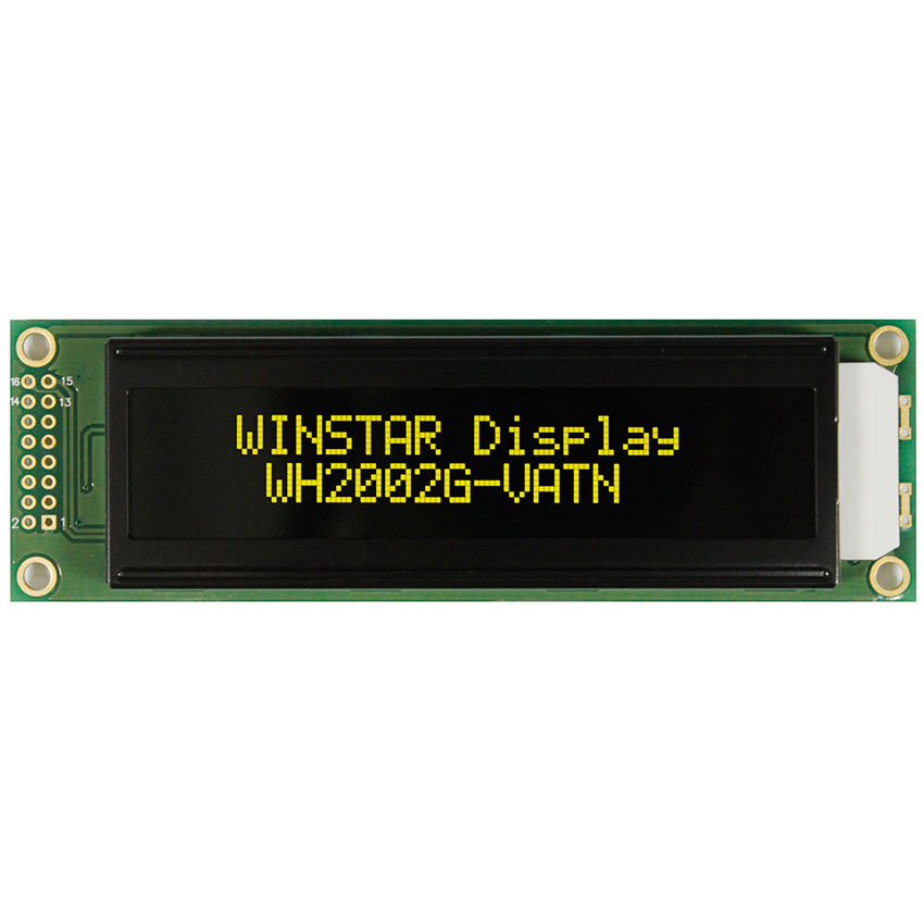 20x2 高亮度LCD-黃色背光 - WH2002G-VATN