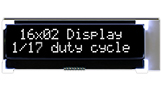 VA LCD COG 垂直配向液晶 16x2行 - WO1602J