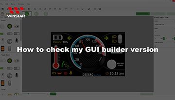 7.Come controllare la versione di GUI Builder